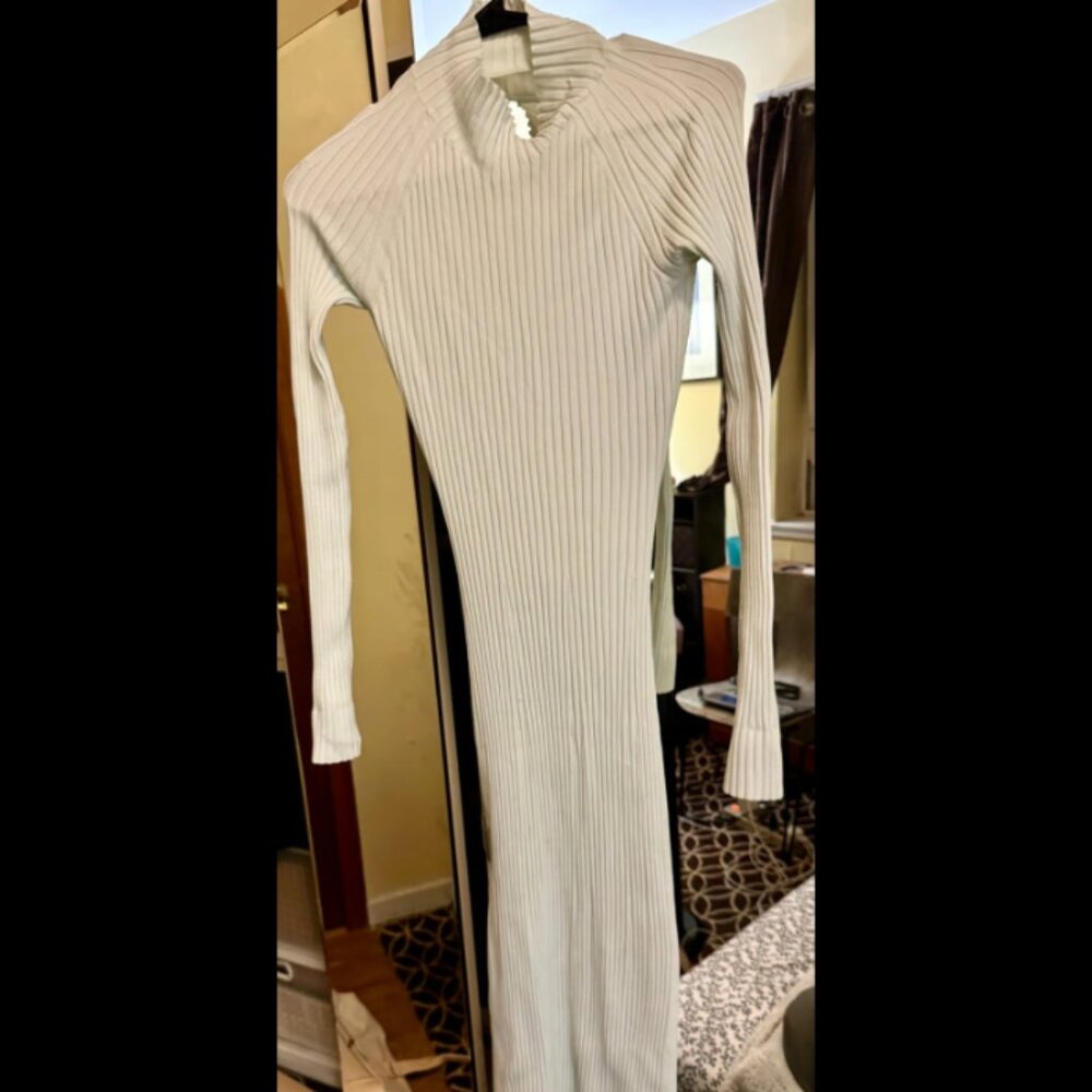 Dion Lee Figure 8 Reversible Dress in Light Blue
